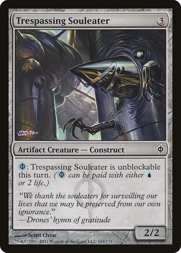 Trespassing Souleater (NPH-163) - New Phyrexia Foil