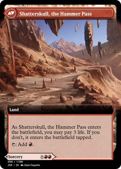 Shatterskull Smashing // Shatterskull, the Hammer Pass (PRM-83866) - Magic Online Promos