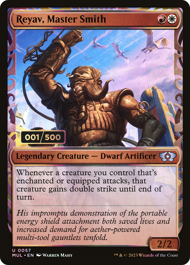 Reyav, Master Smith (Serial Numbered) (MUL-187) - Multiverse Legends: (Showcase) Foil
