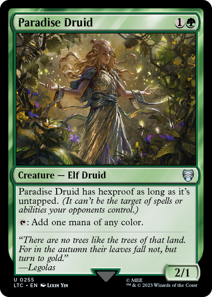 Paradise Druid⁣ - Commander: The Lord of the Rings: Tales of Middle-earth⁣ (Uncommon)⁣ [255]