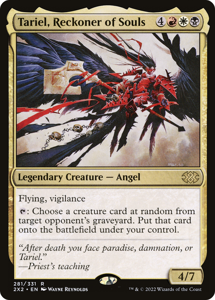 Tariel, Reckoner of Souls⁣ - Double Masters 2022⁣ (Rare)⁣ [281]