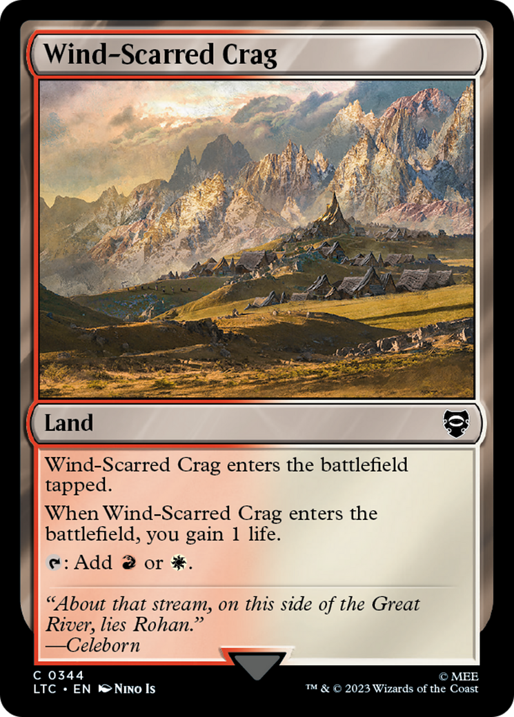 Wind-Scarred Crag⁣ - Commander: The Lord of the Rings: Tales of Middle-earth⁣ (Common)⁣ [344]