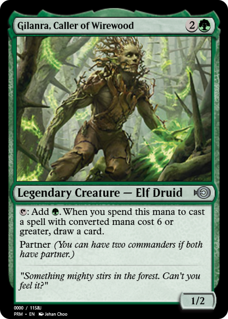 Gilanra, Caller of Wirewood (PRM-86306) - Magic Online Promos