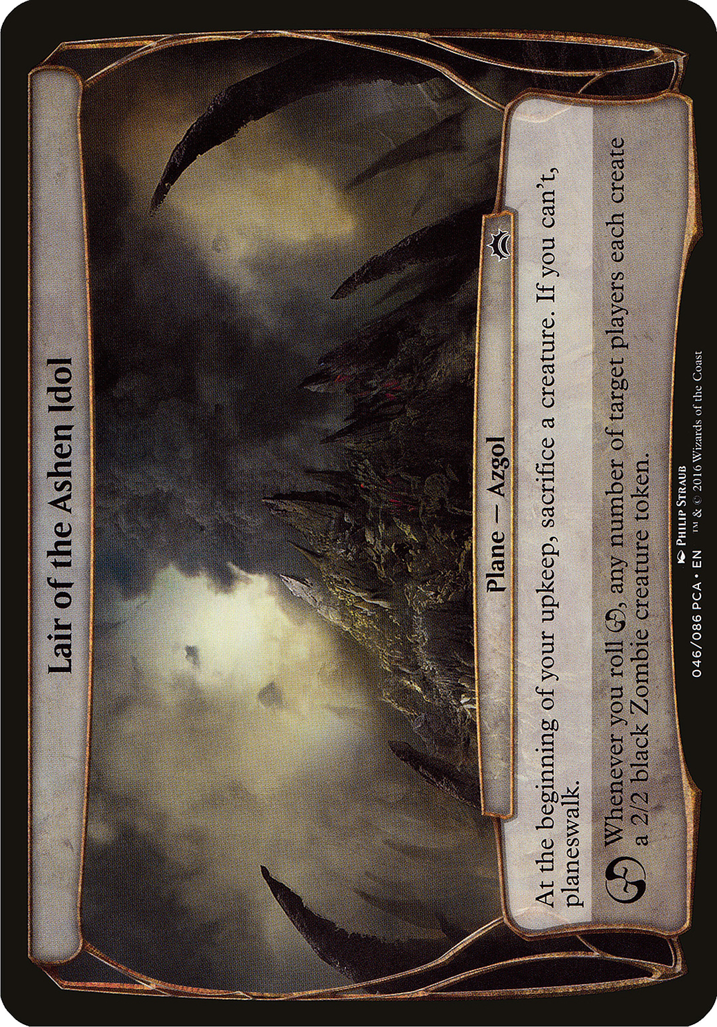 Lair of the Ashen Idol (Planechase Anthology) (OVER-046) - Planechase Anthology Planes