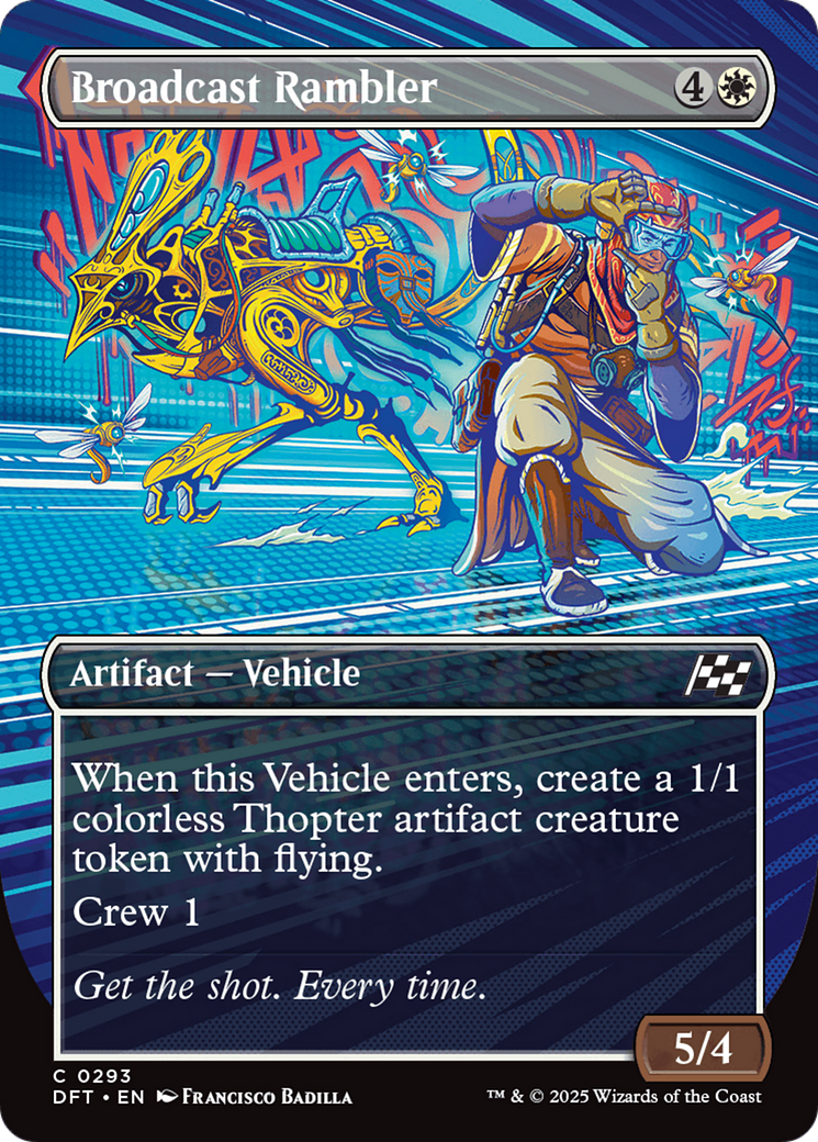Broadcast Rambler (DFT-293) - Aetherdrift (Borderless) Foil