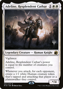 Adeline, Resplendent Cathar (PPMID-01P) - Innistrad: Midnight Hunt Promos Foil