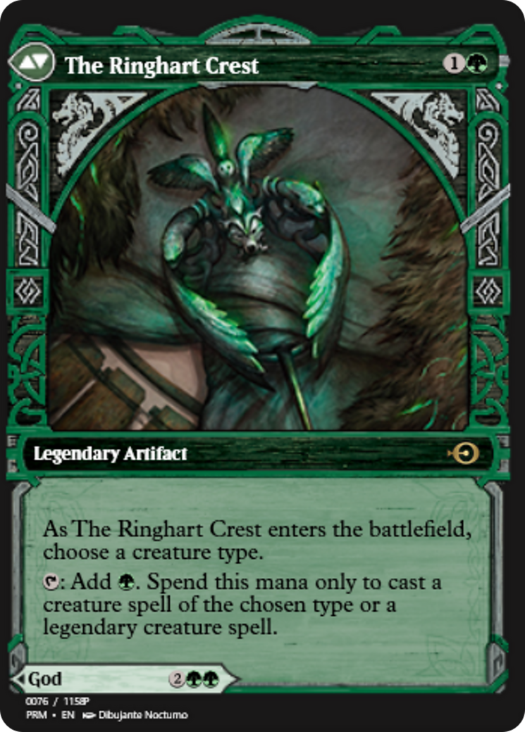 Kolvori, God of Kinship // The Ringhart Crest (PRM-88348) - Magic Online Promos Foil