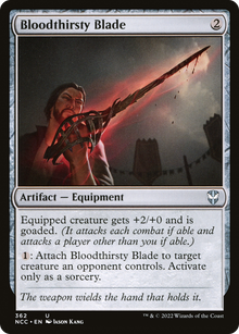 Bloodthirsty Blade⁣ - Commander: Streets of New Capenna⁣ (Uncommon)⁣ [362]