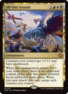 All-Out Assault (TDM-167) - Tarkir: Dragonstorm: (enchantment) Foil