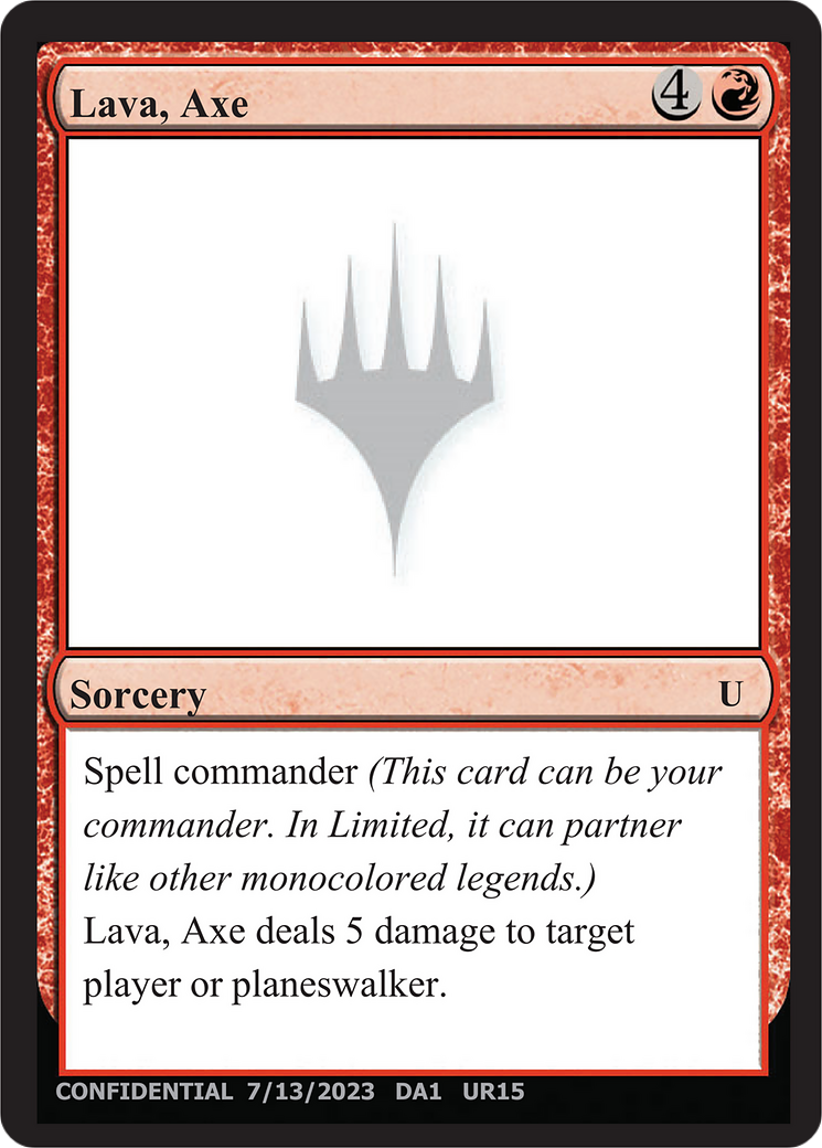 Lava, Axe (UNK-UR15) - Unknown Event