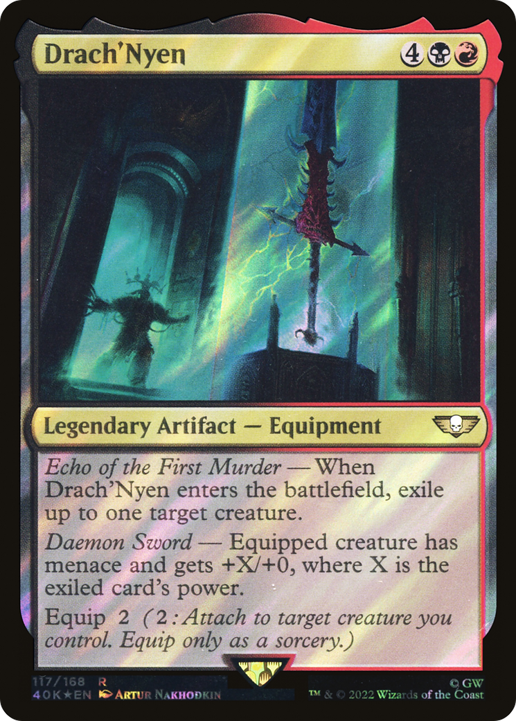 Drach'Nyen (Surge Foil) (40K-117★) - Warhammer 40,000 Commander Foil