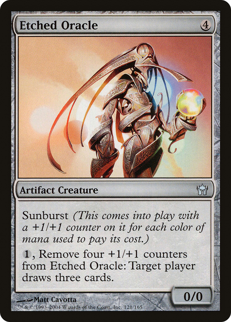 Etched Oracle (5DN-121) - Fifth Dawn Foil