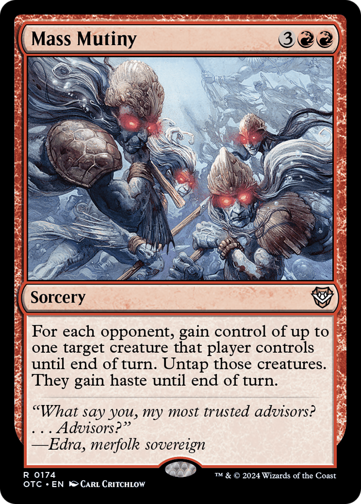 Mass Mutiny⁣ - Commander: Outlaws of Thunder Junction⁣ (Rare)⁣ [174]