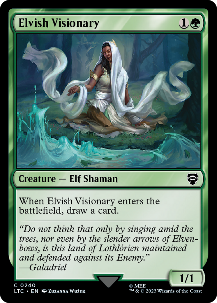 Elvish Visionary⁣ - Commander: The Lord of the Rings: Tales of Middle-earth⁣ (Common)⁣ [240]