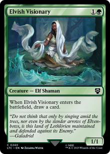 Elvish Visionary⁣ - Commander: The Lord of the Rings: Tales of Middle-earth⁣ (Common)⁣ [240]