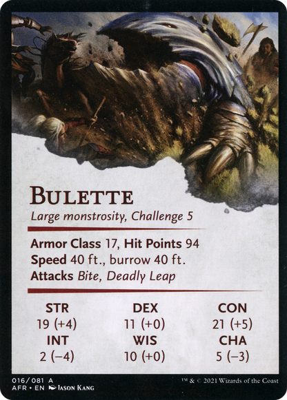 Bulette // Bulette (AAFR-016) - Adventures in the Forgotten Realms Art Series (Borderless) Foil
