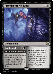 Promise of Aclazotz // Foul Rebirth⁣ - Commander: The Lost Caverns of Ixalan⁣ (Rare)⁣ [84]
