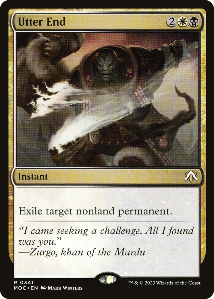 Utter End⁣ - Commander: March of the Machine⁣ (Rare)⁣ [341]