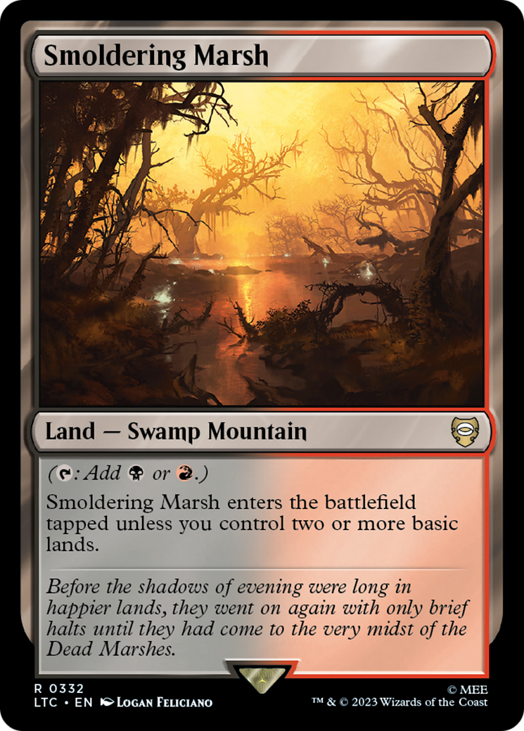 Smoldering Marsh⁣ - Commander: The Lord of the Rings: Tales of Middle-earth⁣ (Rare)⁣ [332]