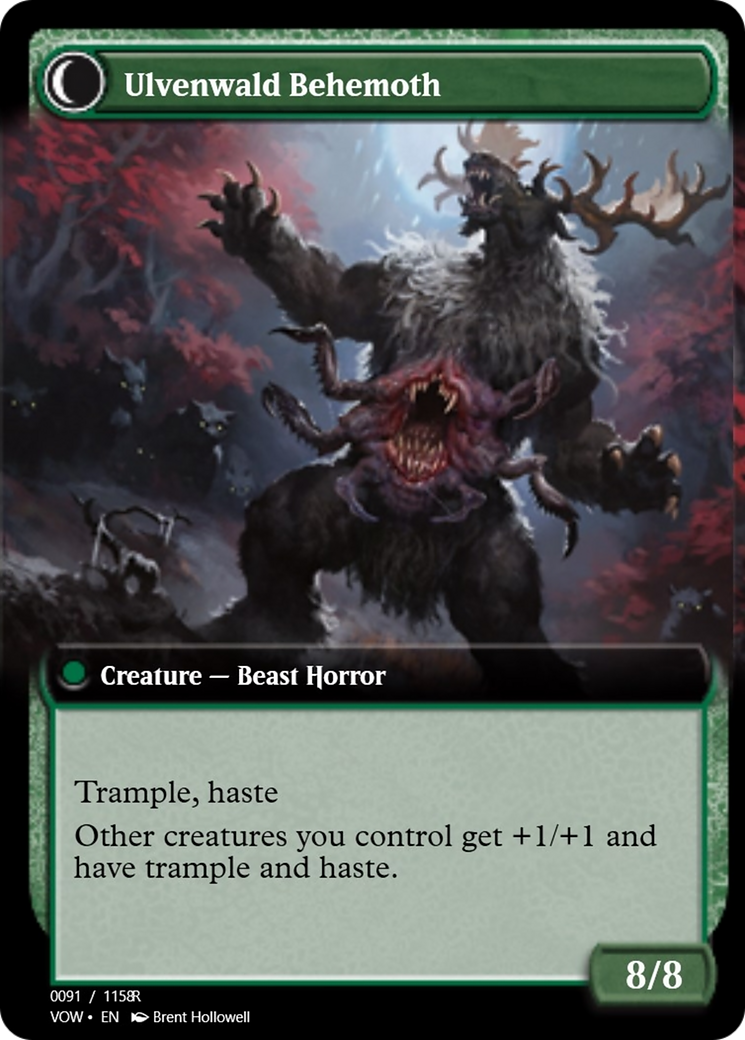 Ulvenwald Oddity // Ulvenwald Behemoth (PRM-95421) - Magic Online Promos Foil