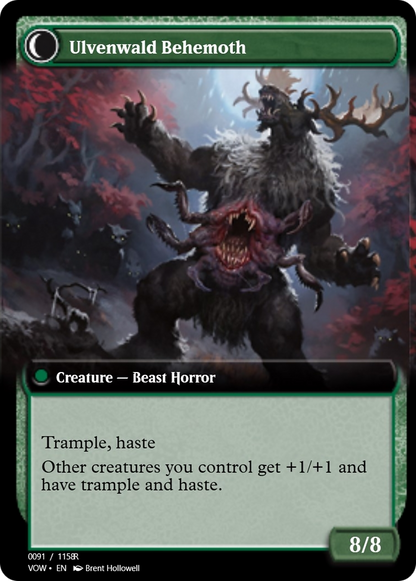 Ulvenwald Oddity // Ulvenwald Behemoth (PRM-95421) - Magic Online Promos Foil