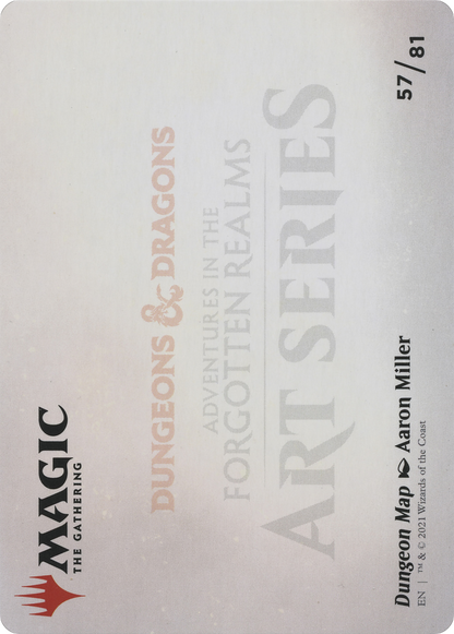 Dungeon Map // Dungeon Map (AAFR-057) - Adventures in the Forgotten Realms Art Series (Borderless) Foil