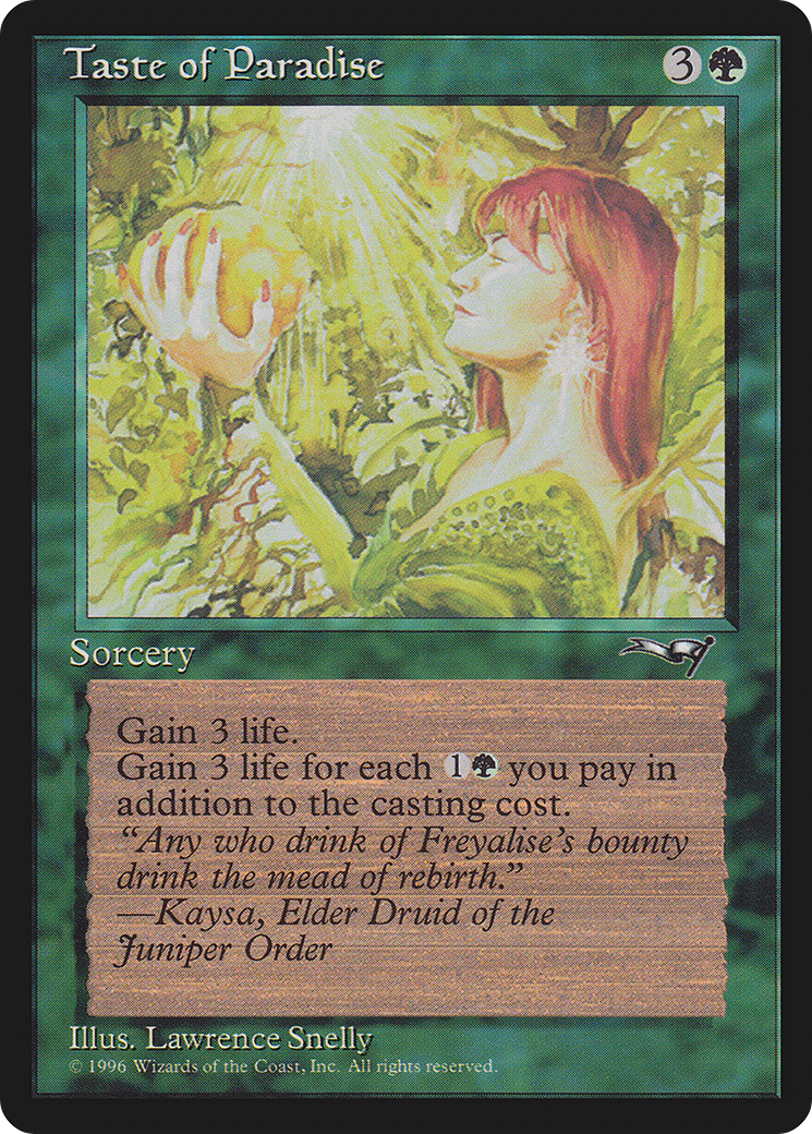 Taste of Paradise (Holding Fruit) (ALL-100A) - Alliances