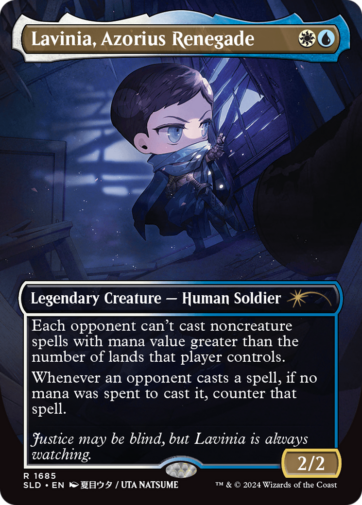 Lavinia, Azorius Renegade (SLD-1685) - Secret Lair Drop (Borderless) Foil