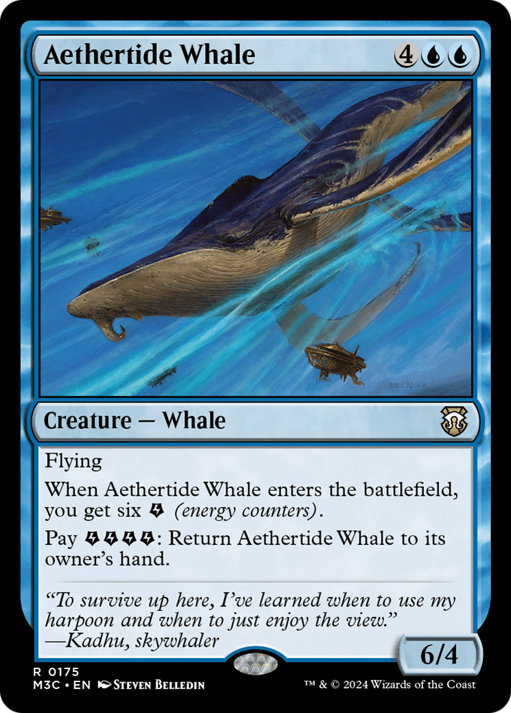 Aethertide Whale⁣ - Commander: Modern Horizons 3⁣ (Rare)⁣ [175]