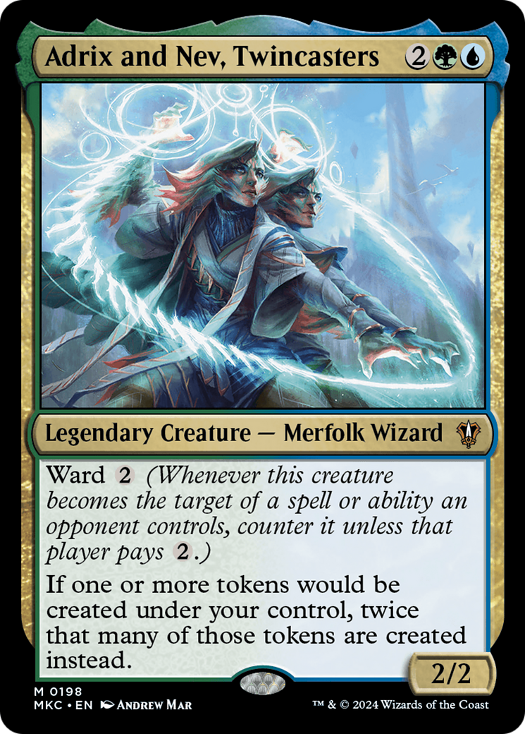 Adrix and Nev, Twincasters⁣ - Commander: Murders at Karlov Manor⁣ (Mythic)⁣ [198]