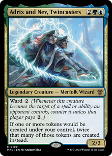 Adrix and Nev, Twincasters⁣ - Commander: Murders at Karlov Manor⁣ (Mythic)⁣ [198]