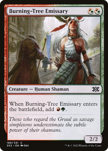 Burning-Tree Emissary⁣ - Double Masters 2022⁣ (Common)⁣ [189]