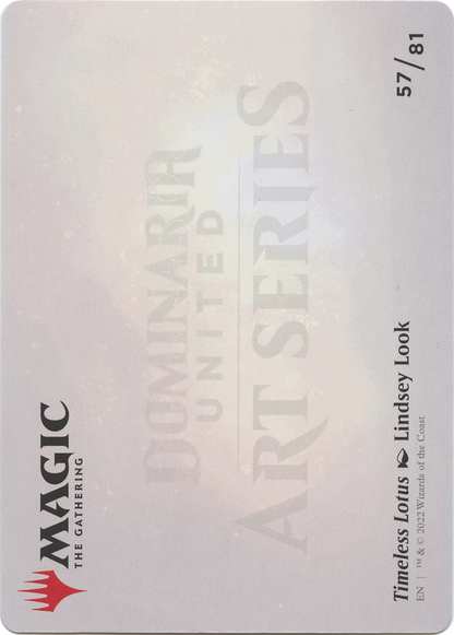 Timeless Lotus // Timeless Lotus (ADMU-057) - Dominaria United Art Series (Borderless)