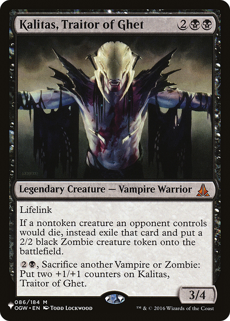 Kalitas, Traitor of Ghet (LIST-OGW-86) - The List