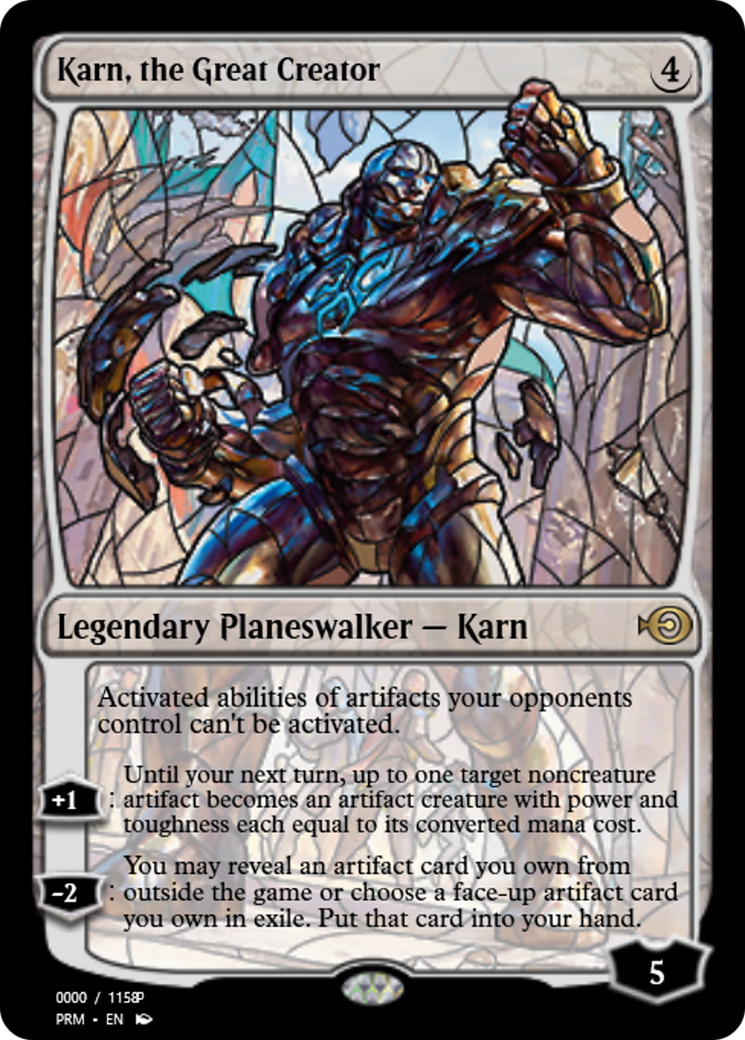 Karn, the Great Creator (PRM-77979) - Magic Online Promos Foil