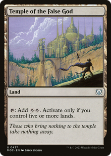 Temple of the False God⁣ - Commander: March of the Machine⁣ (Uncommon)⁣ [437]