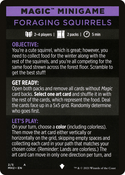 Foraging Squirrels // Foraging Squirrels (cont'd) (MMH2-002) - Modern Horizons 2 Minigames