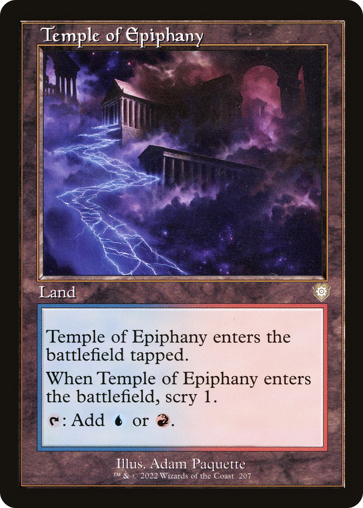 Temple of Epiphany⁣ - Commander: The Brothers' War⁣ (Rare)⁣ [207]