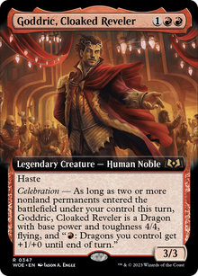 Goddric, Cloaked Reveler (Extended Art) (WOE-347) - Wilds of Eldraine: (Extended Art)