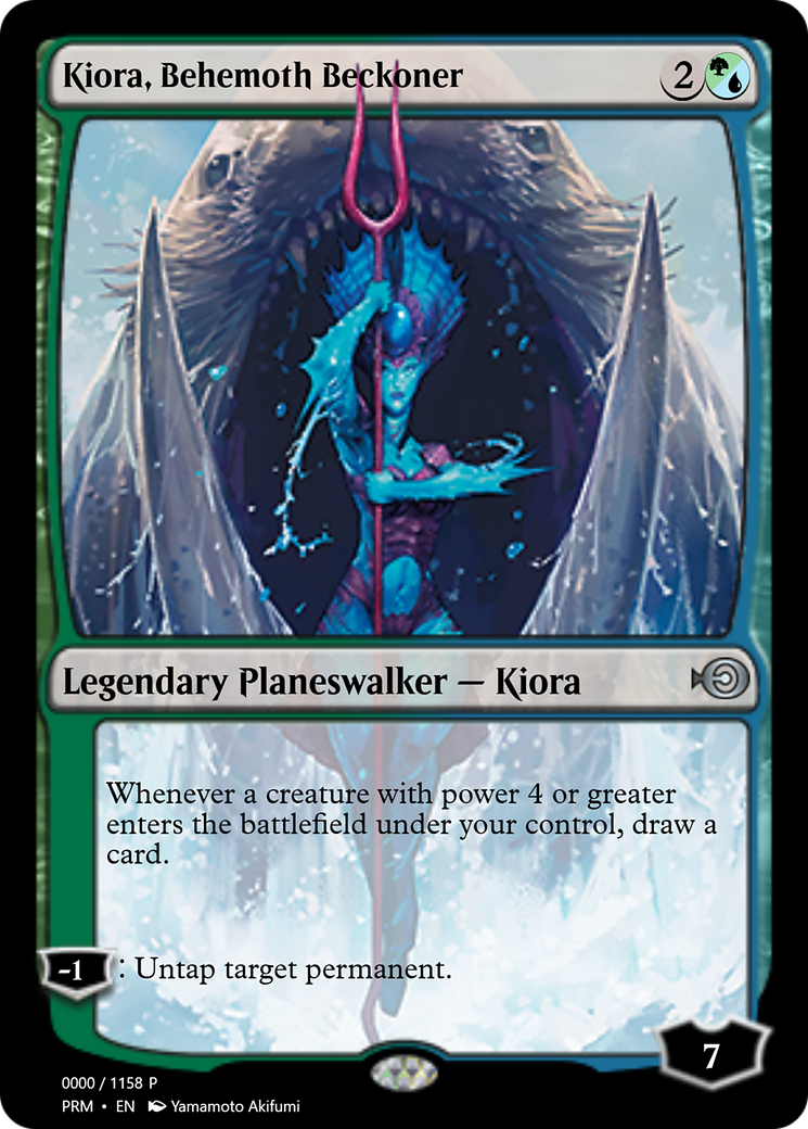 Kiora, Behemoth Beckoner (PRM-72293) - Magic Online Promos Foil