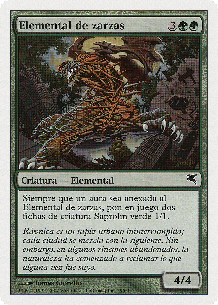 Bramble Elemental (French) - "Elemental de ronces" (PSAL-J29) - Salvat 2005