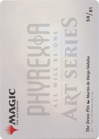 The Dross Pits // The Dross Pits (AONE-058) - Phyrexia: All Will Be One Art Series (Borderless)