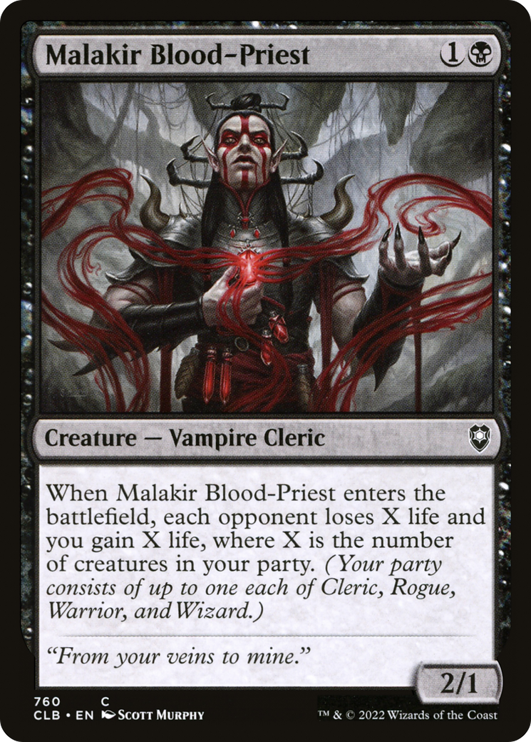 Malakir Blood-Priest⁣ - Commander Legends: Battle for Baldur's Gate: Extras⁣ (Common)⁣ [760]