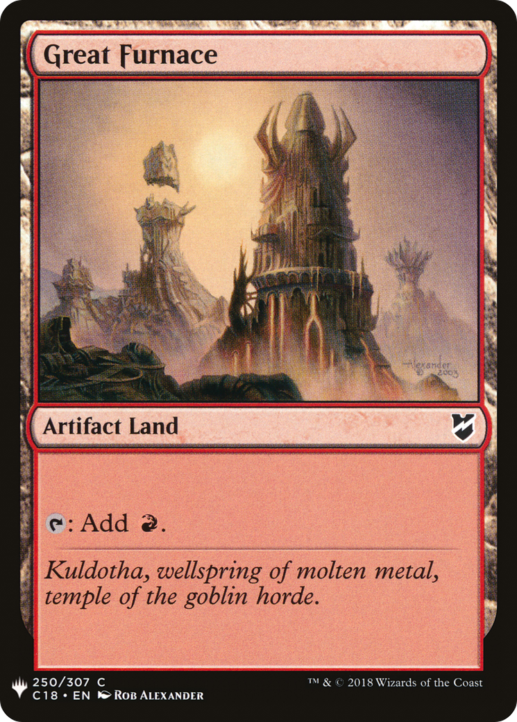 Great Furnace (C18) (LIST-C18-250) - The List