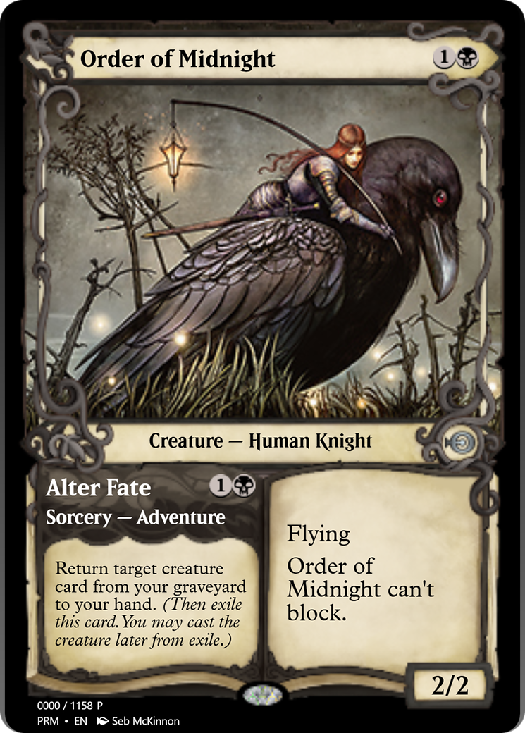 Order of Midnight // Alter Fate (PRM-78838) - Magic Online Promos