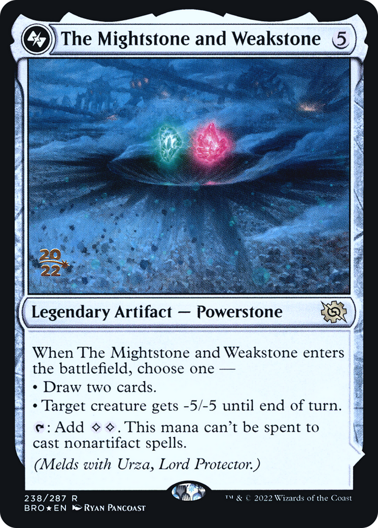The Mightstone and Weakstone (PRE-238S) - The Brothers' War Promos Foil