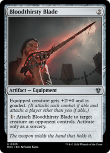 Bloodthirsty Blade⁣ - Commander: Murders at Karlov Manor⁣ (Uncommon)⁣ [225]