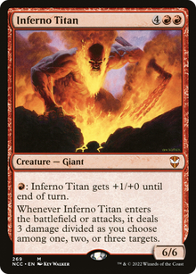 Inferno Titan⁣ - Commander: Streets of New Capenna⁣ (Mythic)⁣ [269]