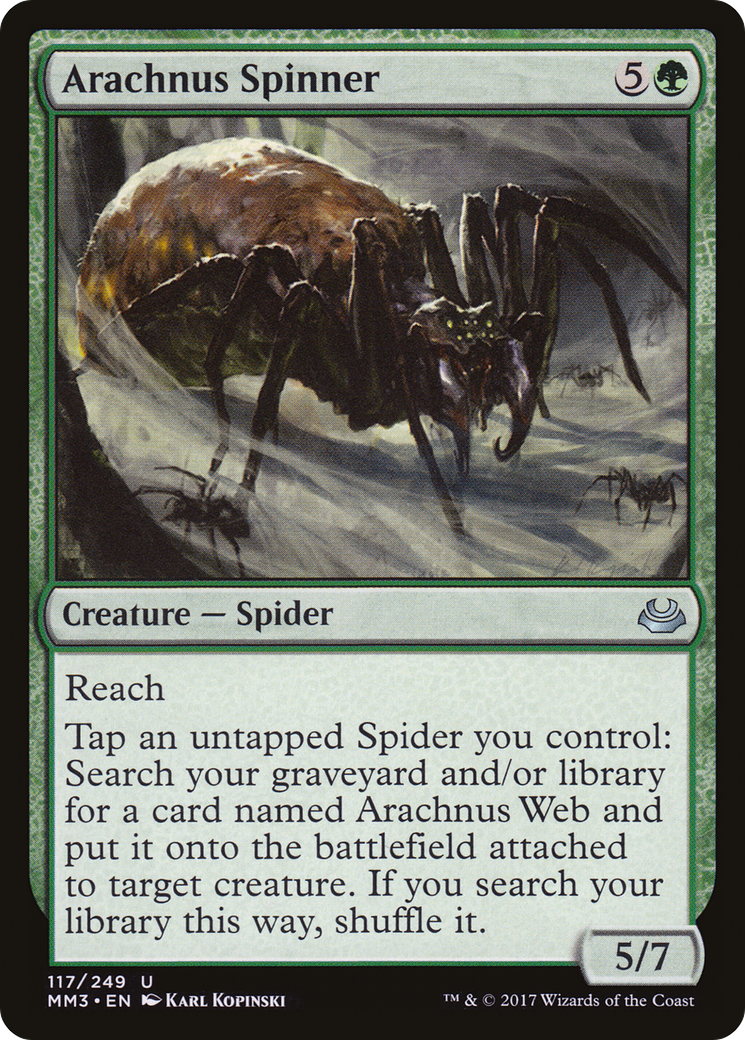 Arachnus Spinner (MM3-117) - Modern Masters 2017 Foil