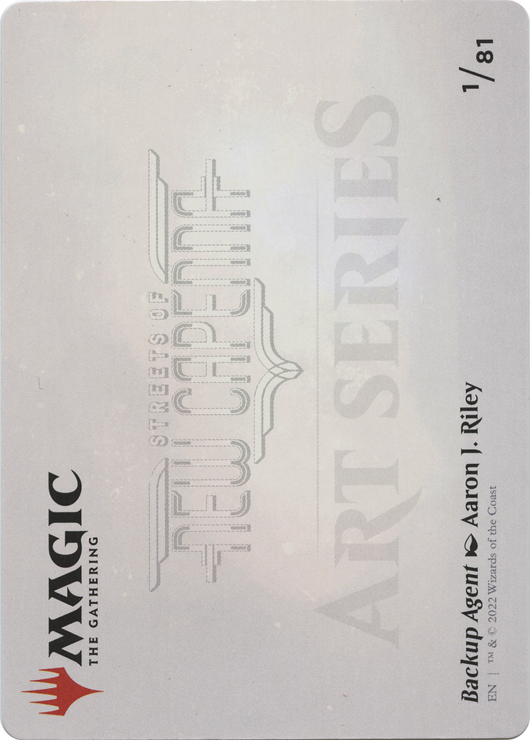 Backup Agent // Backup Agent (ASNC-001) - New Capenna Art Series (Borderless) Foil